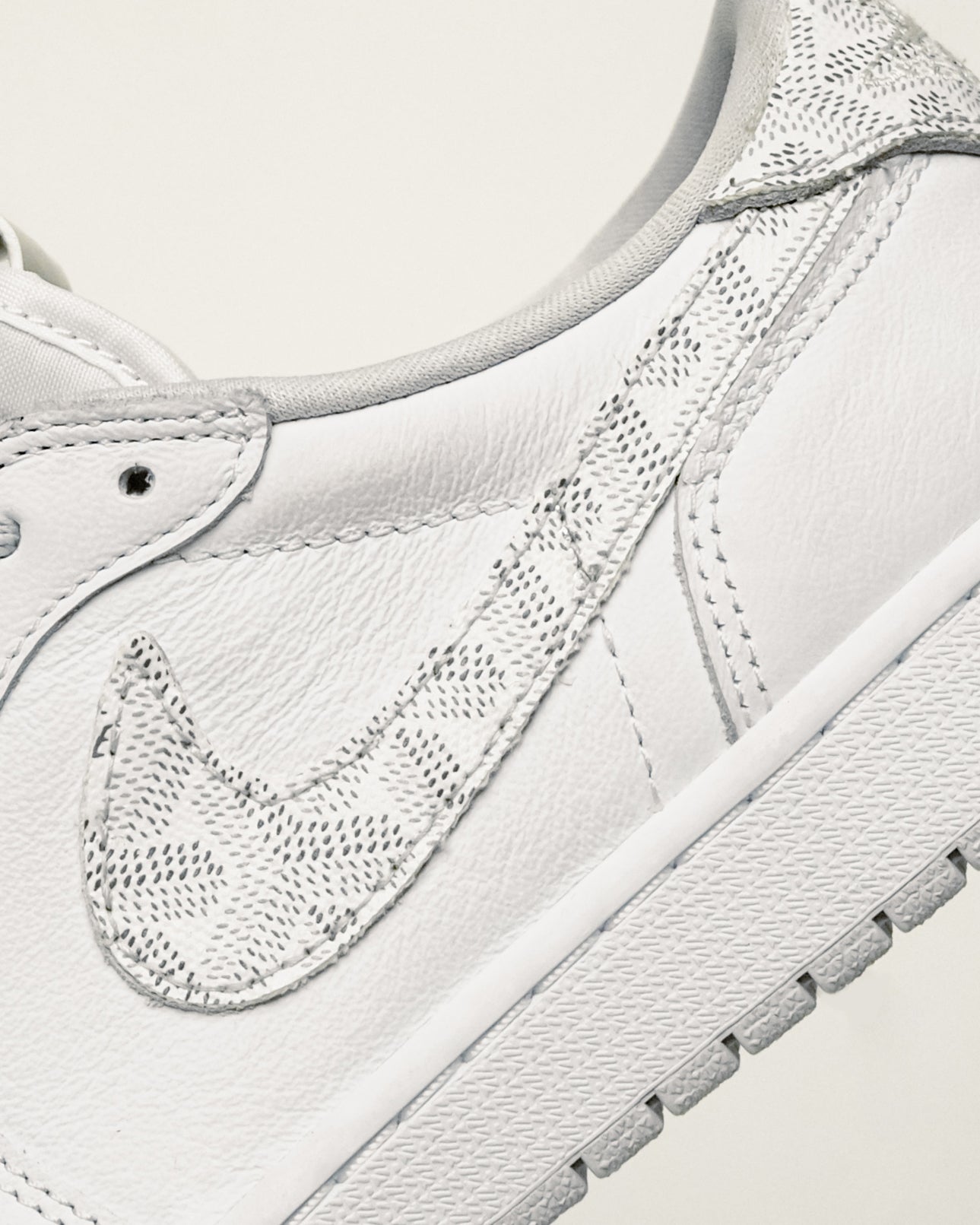 Jordan 1 Goyard Silver Customized By Bigassteam