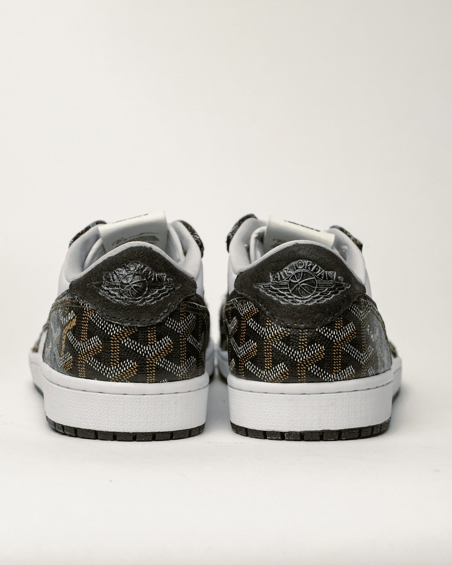 Jordan 1 Goyard Reverse Black & Tan Customized By Bigassteam