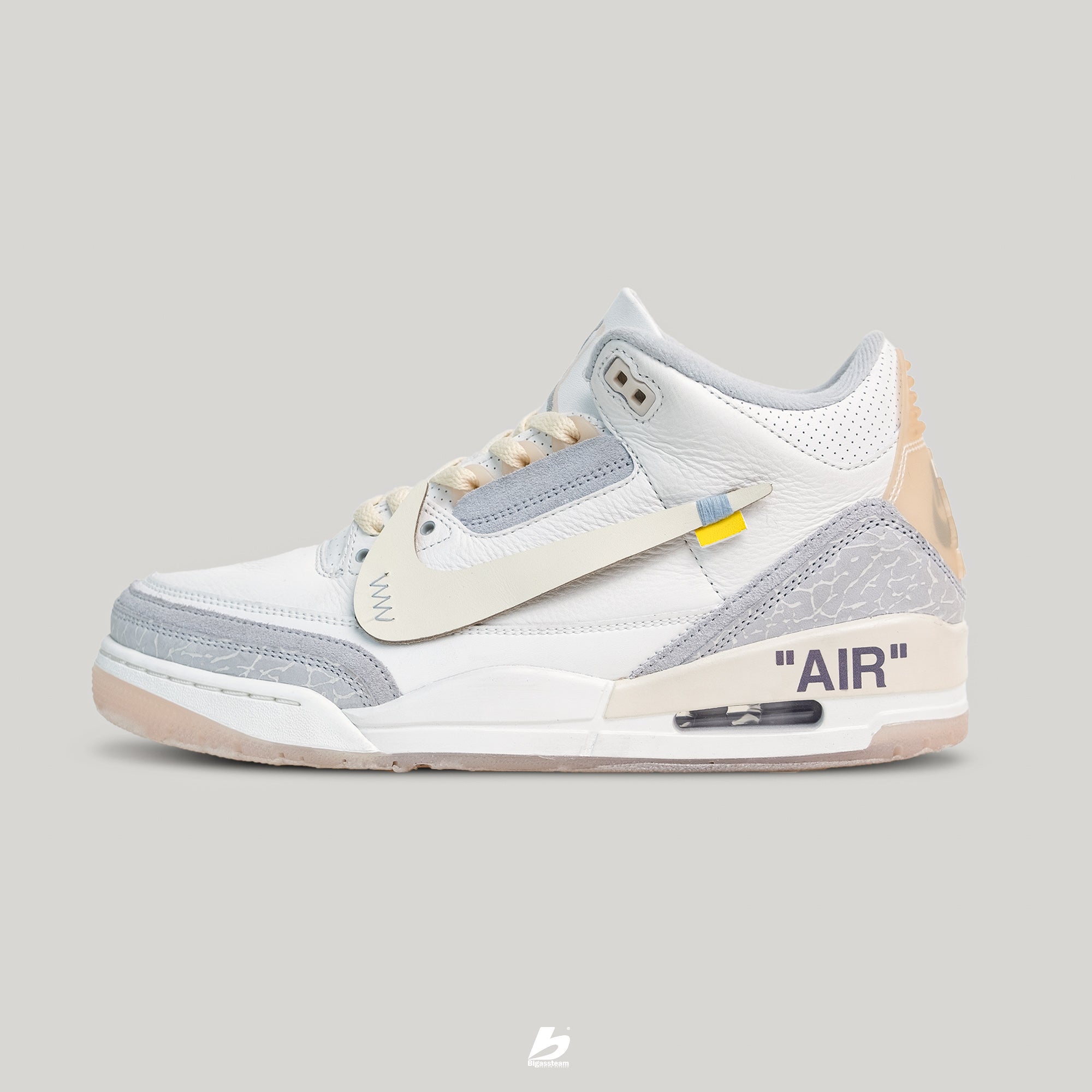 Jordan 3 white on white best sale