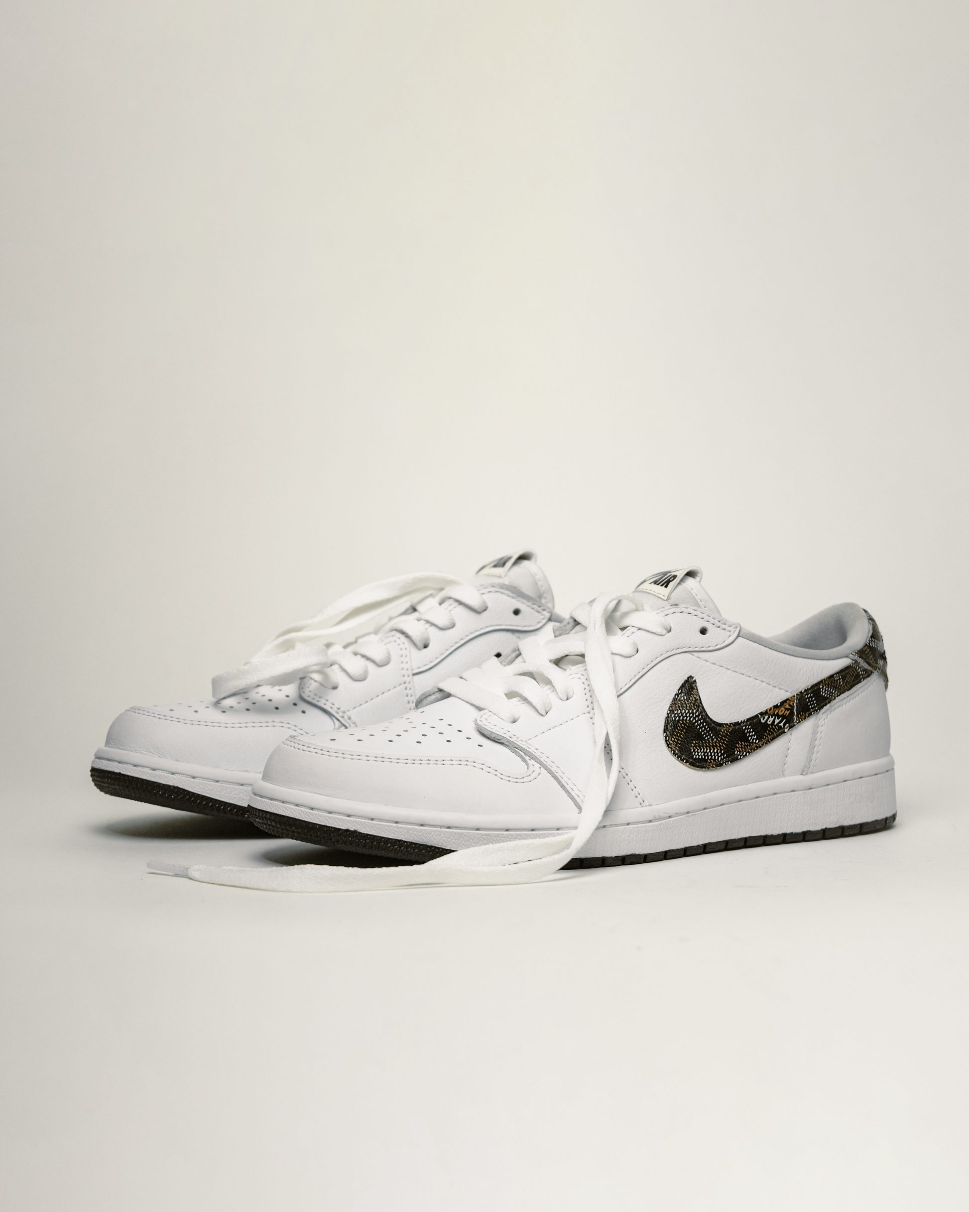 Jordan 1 Goyard Black Tan Customized By Bigassteam