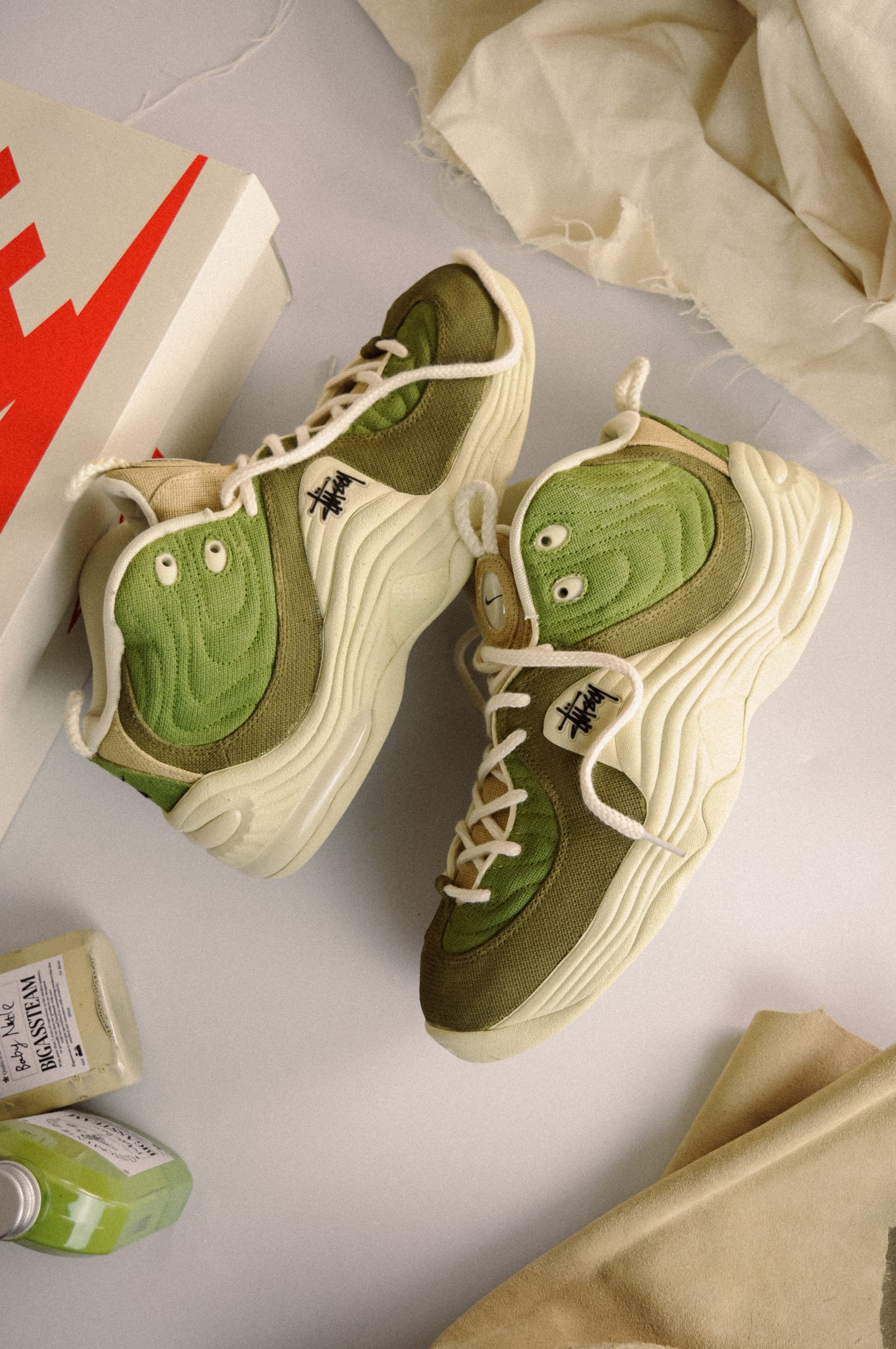 AIR STUSSY PENNY 2 “Sado” custom by BIGASSTEAM x SAGO 