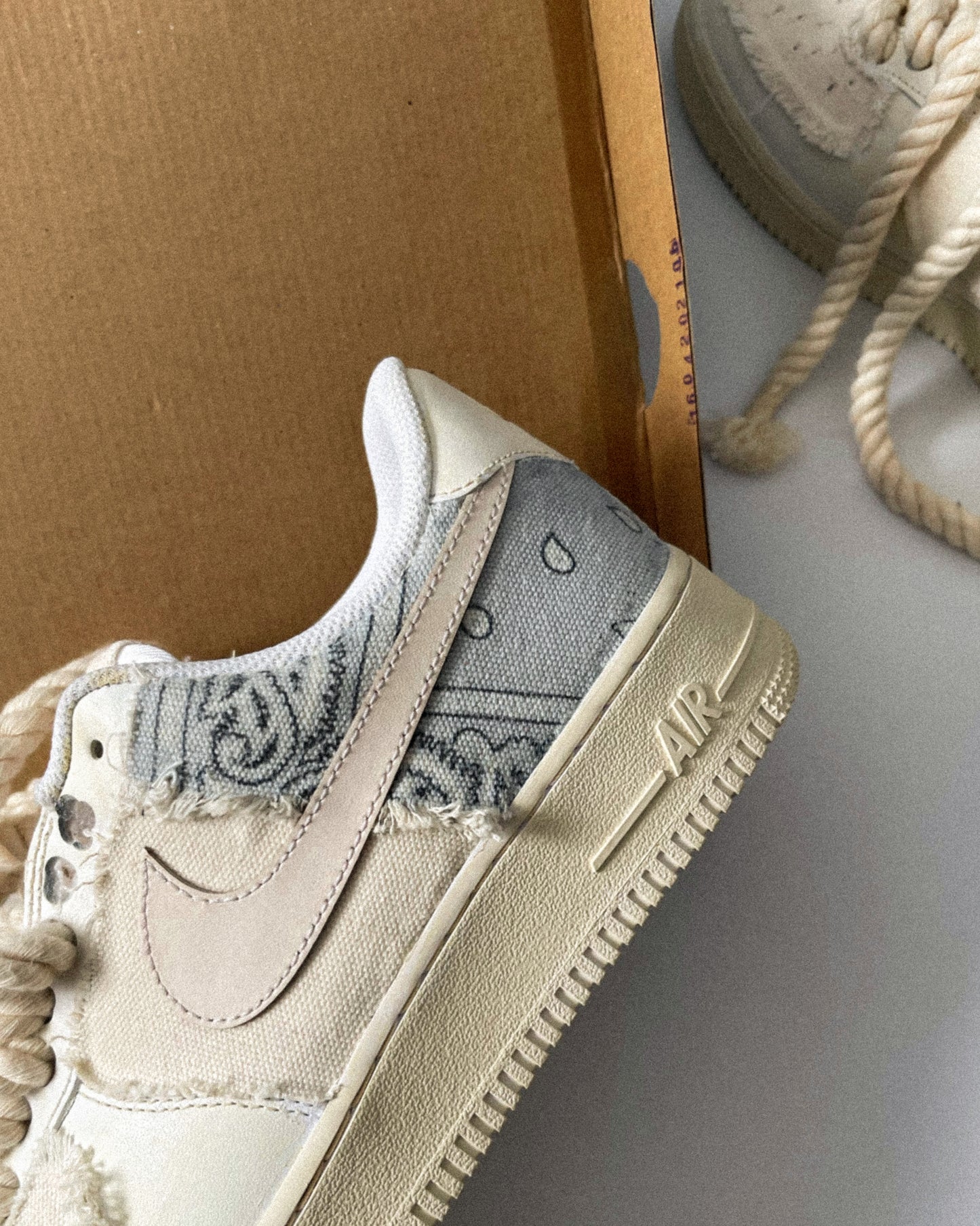 AF1 Paisley Baby Blue